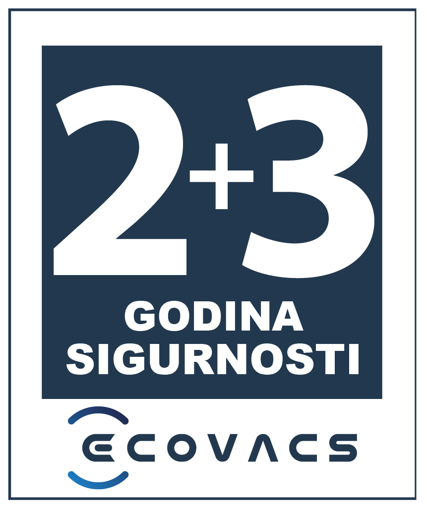 ECOVACS 2+3 godine jamstva uz online prijavu