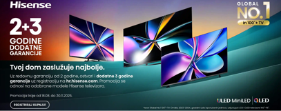 Hisense TV 2+3 produžene garancije