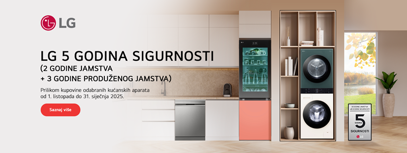 LG 2+3 godine jamstva uz online prijavu