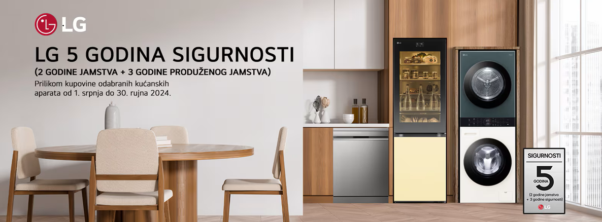 LG 2+3 godine garancije uz online prijavu