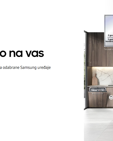Samsung 2+3 godine jamstva uz online prijavu