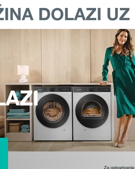 Uz kupnju odabranih modela Gorenje perilica i sušilica rublja, stiže poklon