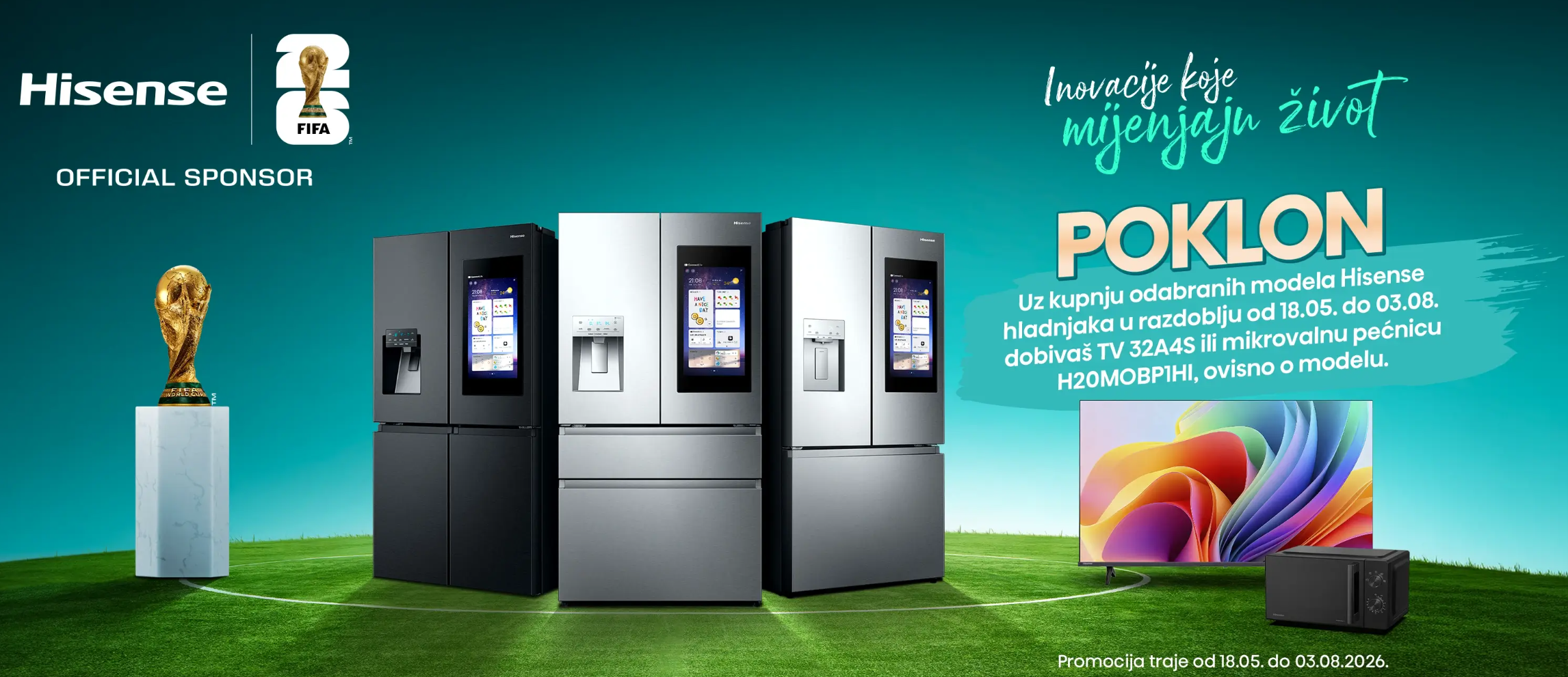 Uz kupnju odabranih modela Hisense hladnjaka, stiže poklon