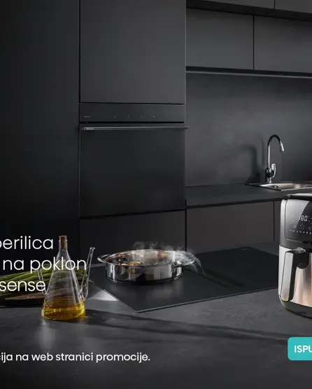 Uz kupnju odabranih modela Hisense perilica posuđa, pećnica i ploča, na poklon stiže friteza na vruć