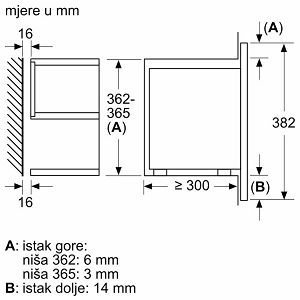 Ugradbena mikrovalna pećnica Bosch BER7321B1