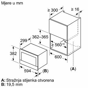 Ugradbena mikrovalna pećnica Bosch BEL7321B1