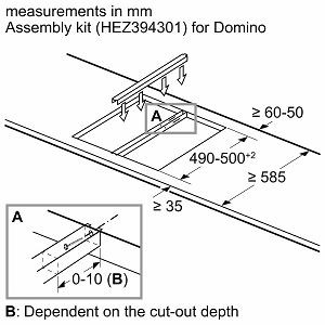 Vezni element za domino ploče Bosch HEZ394301