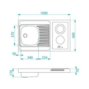 ALVEUS sudoper COMBI CERAL 100 LIJEVI