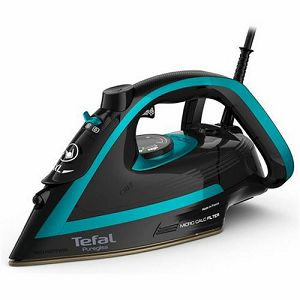 Glačalo na paru TEFAL Puregliss Maldives & Black FV8066E0 (3000W, crna i tirkizna boja)