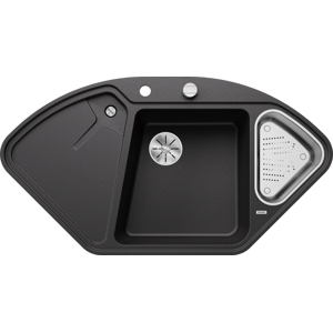 BLANCO sudoper DELTA II-F InFino SILGRANIT ANTRACIT, pribor 18/10, s dalj.upr.