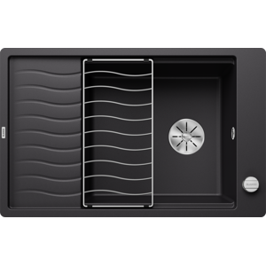 BLANCO sudoper ELON XL 6 S-F InFino SILGRANIT CRNA, s dalj.upr.