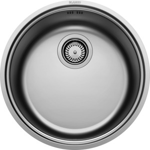 BLANCO sudoper RONDOSOL-IF INOX 18/10, KOŠARASTI VENTIL 3½   