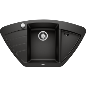 BLANCO sudoper ZIA 9 E SILGRANIT CRNA, s dalj. upr.