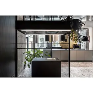 CIARKO DESIGN otočna napa MINIMAL 1 CRNA 120 cm (s crnim tvorničkim panelom) 