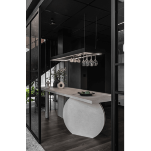 CIARKO DESIGN otočna napa MINIMAL 2 CRNA 120 cm 