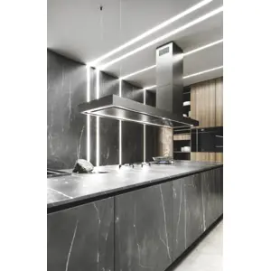 CIARKO DESIGN otočna napa MINIMAL 2 CRNA 180 cm 