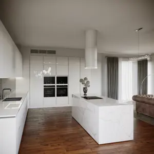 CIARKO DESIGN otočna napa TUBUS W BIJELA             