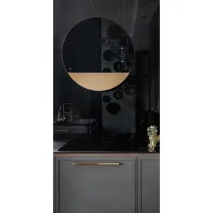 CIARKO DESIGN zidna napa ECLISPE 60 cm CRNA/ZLATNA