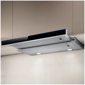 ELICA ugradbena teleskopska napa ELITE 26 IX/A/60/VT - FRONTA CRNO STAKLO