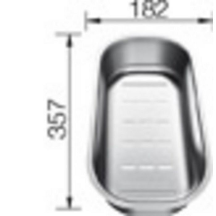 KADICA za BLANCO CLASSIC Pro 45 S-IF, 6 S-IF (357x182mm) INOX 18/10