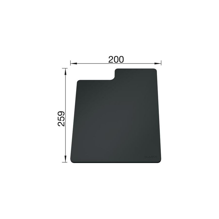 DASKA za BLANCO SITYPad SIVA - plastična daska za rezanje (259x200mm)