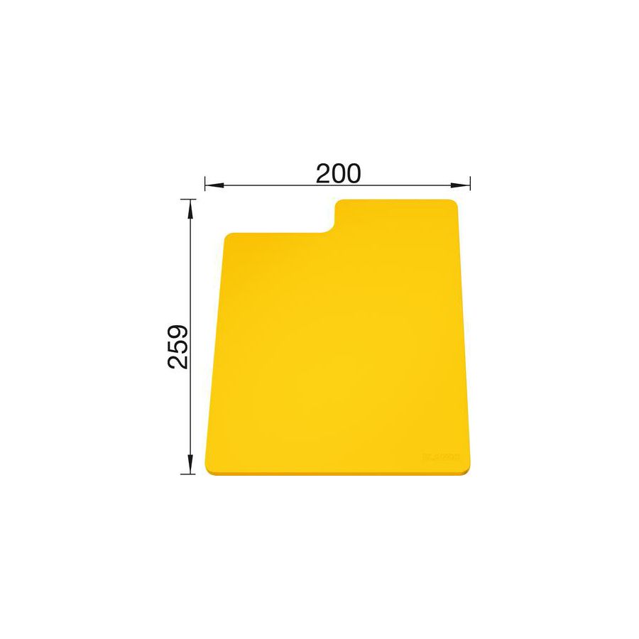 DASKA za BLANCO SITYPad ŽUTA - plastična daska za rezanje (259x200mm)
