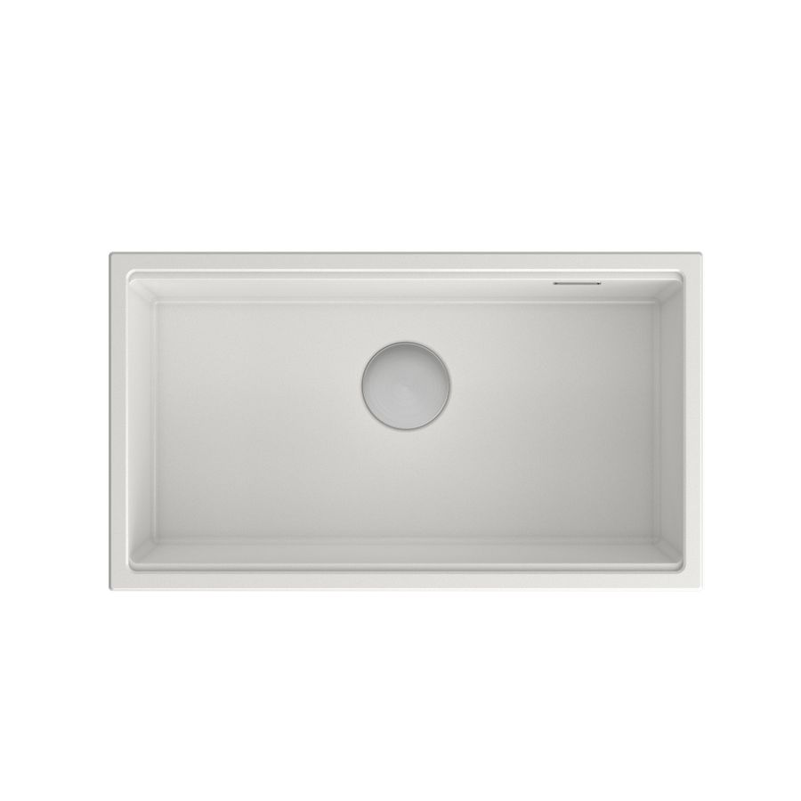 Quadron sudoper CLARK 760 alabaster bijela/čelik, 760x435x225