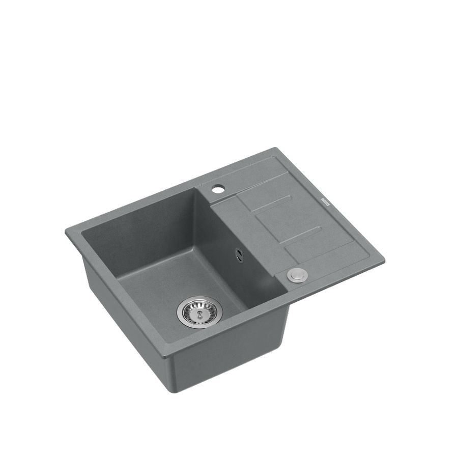 Quadron sudoper MORGAN 116 srebrno siva/čelik s daljinskim upravljanjem, 620x500x220