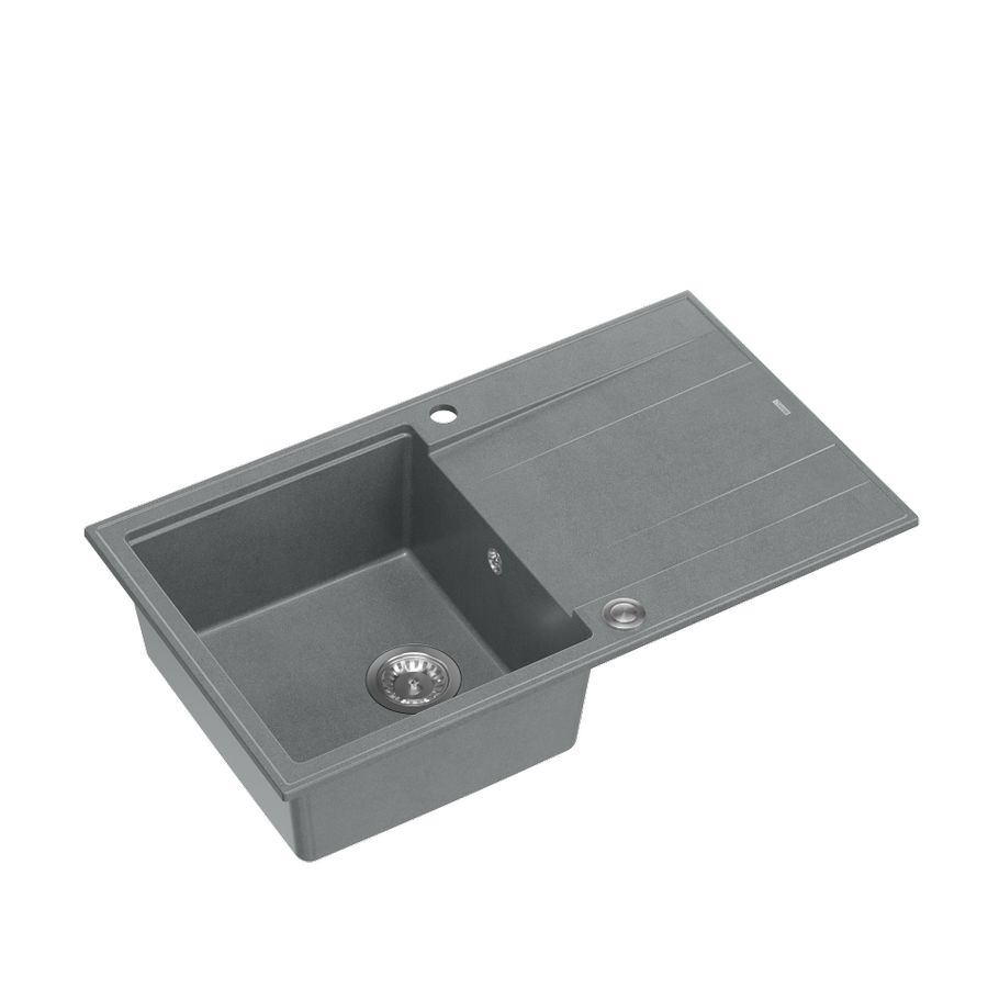 Quadron sudoper EVAN 111 srebrno siva/čelik s daljinskim upravljanjem, 860x500x210