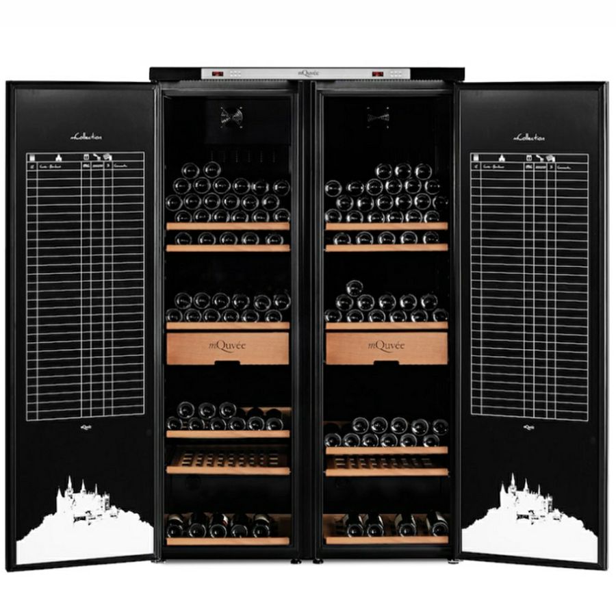 mQuvée WS380 vinski ugradbeni hladnjak, podpultni serija WineStore - Drvena fronta