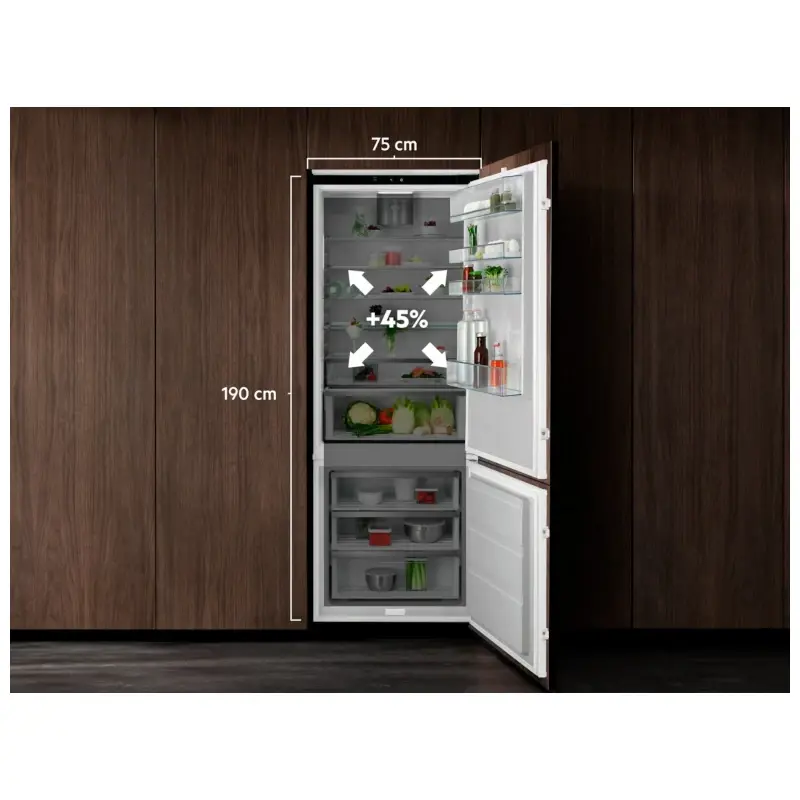 AEG hladnjak XXL ugradbeni kombinirani NSC7P751ES