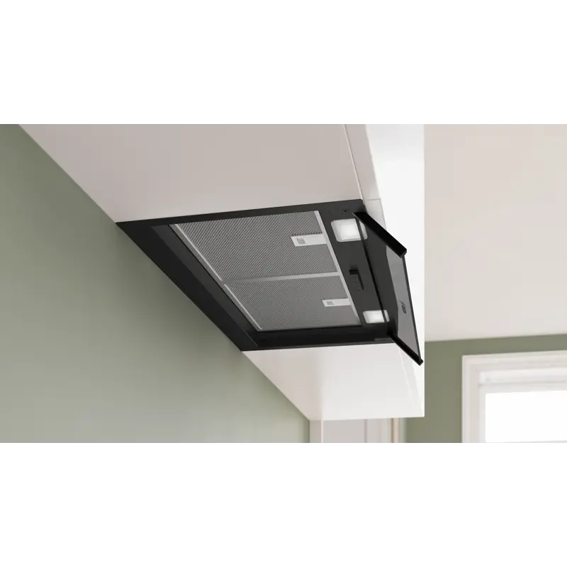 Bosch DBB65CC60 Serie 4, Potpuno integrirana napa, 60 cm, staklo, Mat crna
