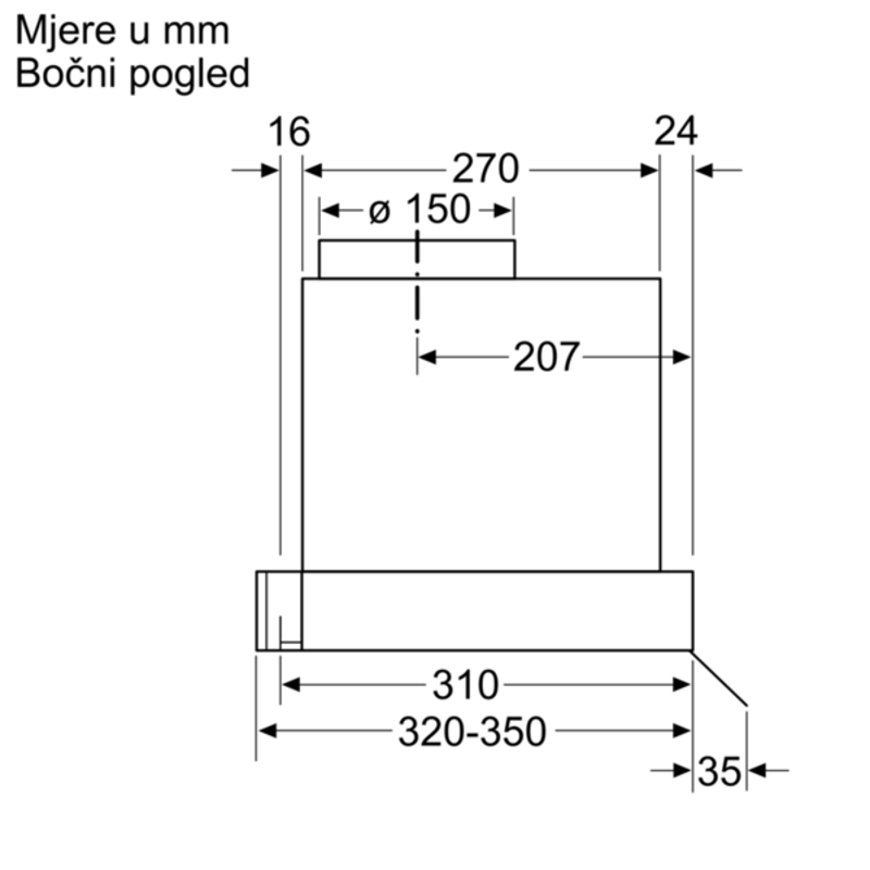 BOSCH napa ugradbena DBB96AF50