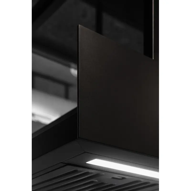 CIARKO DESIGN otočna napa MINIMAL 1 CRNA 120 cm (s crnim tvorničkim panelom)