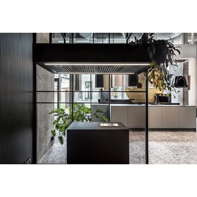 CIARKO DESIGN otočna napa MINIMAL 1 CRNA 120 cm (s crnim tvorničkim panelom)