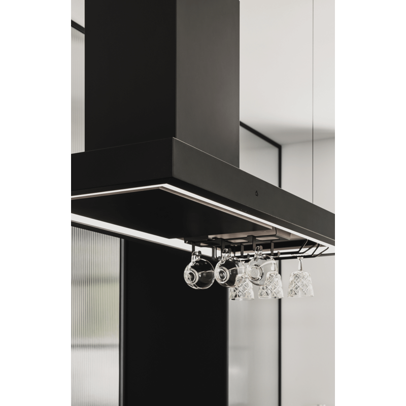 CIARKO DESIGN otočna napa MINIMAL 2 CRNA 120 cm