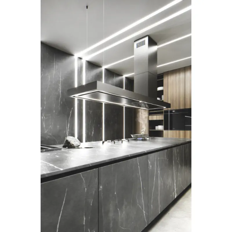 CIARKO DESIGN otočna napa MINIMAL 2 CRNA 180 cm