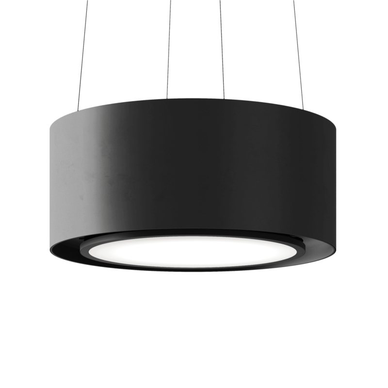 CIARKO DESIGN viseća napa PIU LIGHT CRNA 80 cm