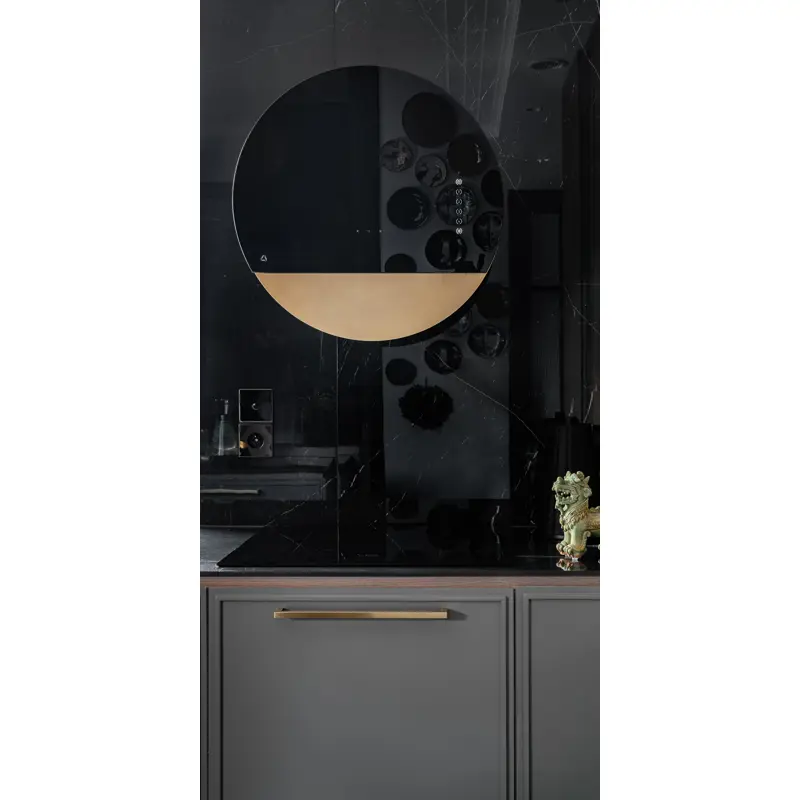 CIARKO DESIGN zidna napa ECLISPE 60 cm CRNA/ZLATNA