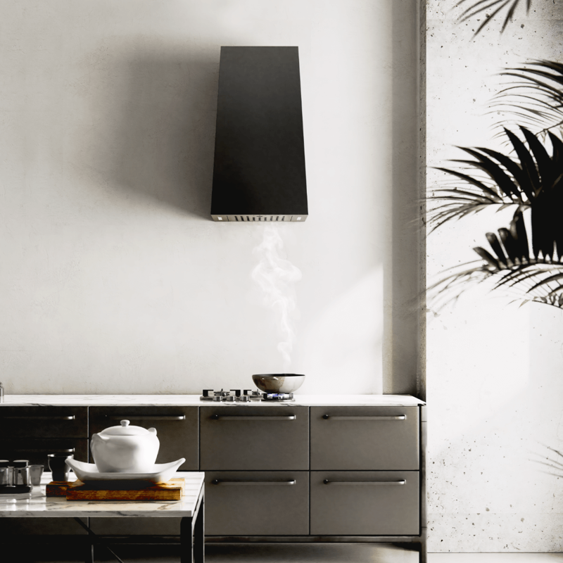 CIARKO DESIGN zidna napa MINIMAL 3 40 cm CRNA