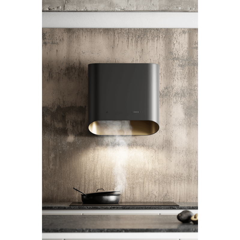 CIARKO DESIGN zidna napa SIMPLE 60 cm CRNA/ZLATO