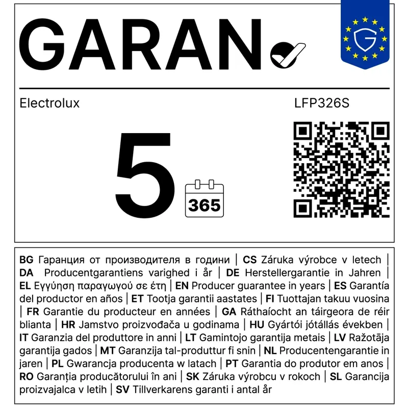 ELECTROLUX napa LFP326S