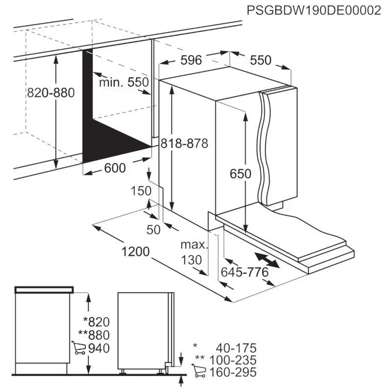 ELECTROLUX perilica posuđa ugradbena EES48200L