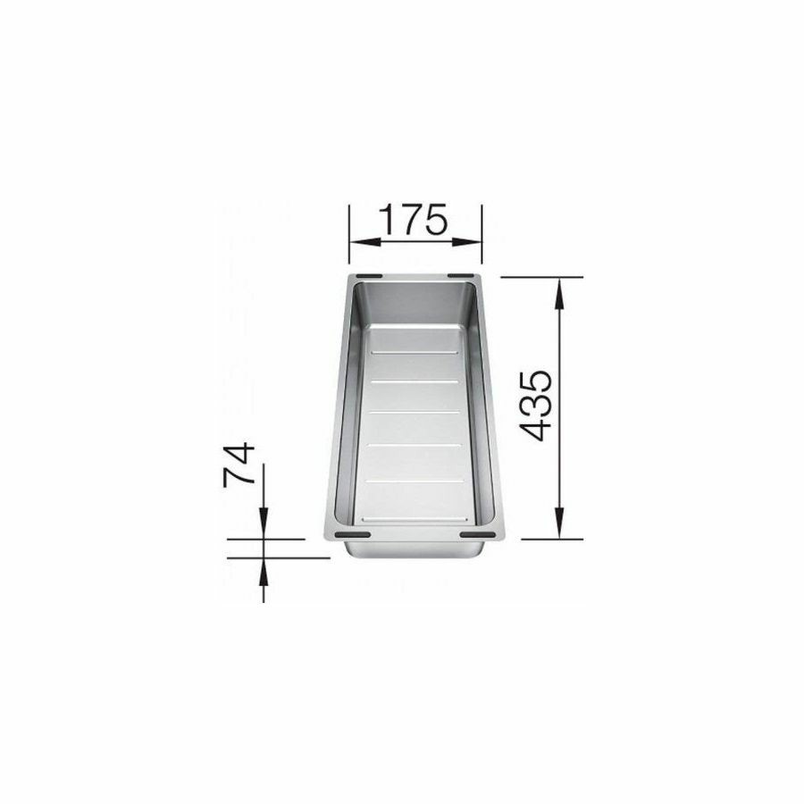 KADICA za BLANCO SUBLINE (435x185mm) INOX 18/10 - multifunkcionalna