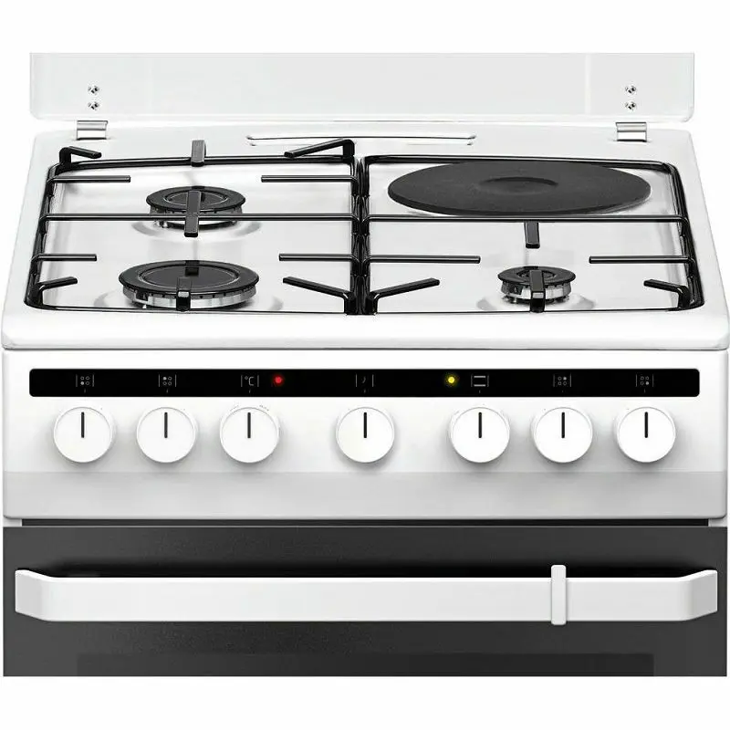 Samostojeći štednjak Amica 58ME4.38HZpMs(W), kombinirani 3+1, bijeli