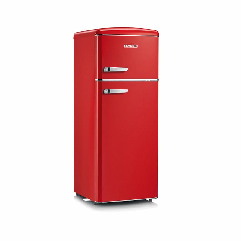 Severin Retro kombinirani hladnjak crveni RKG 8930